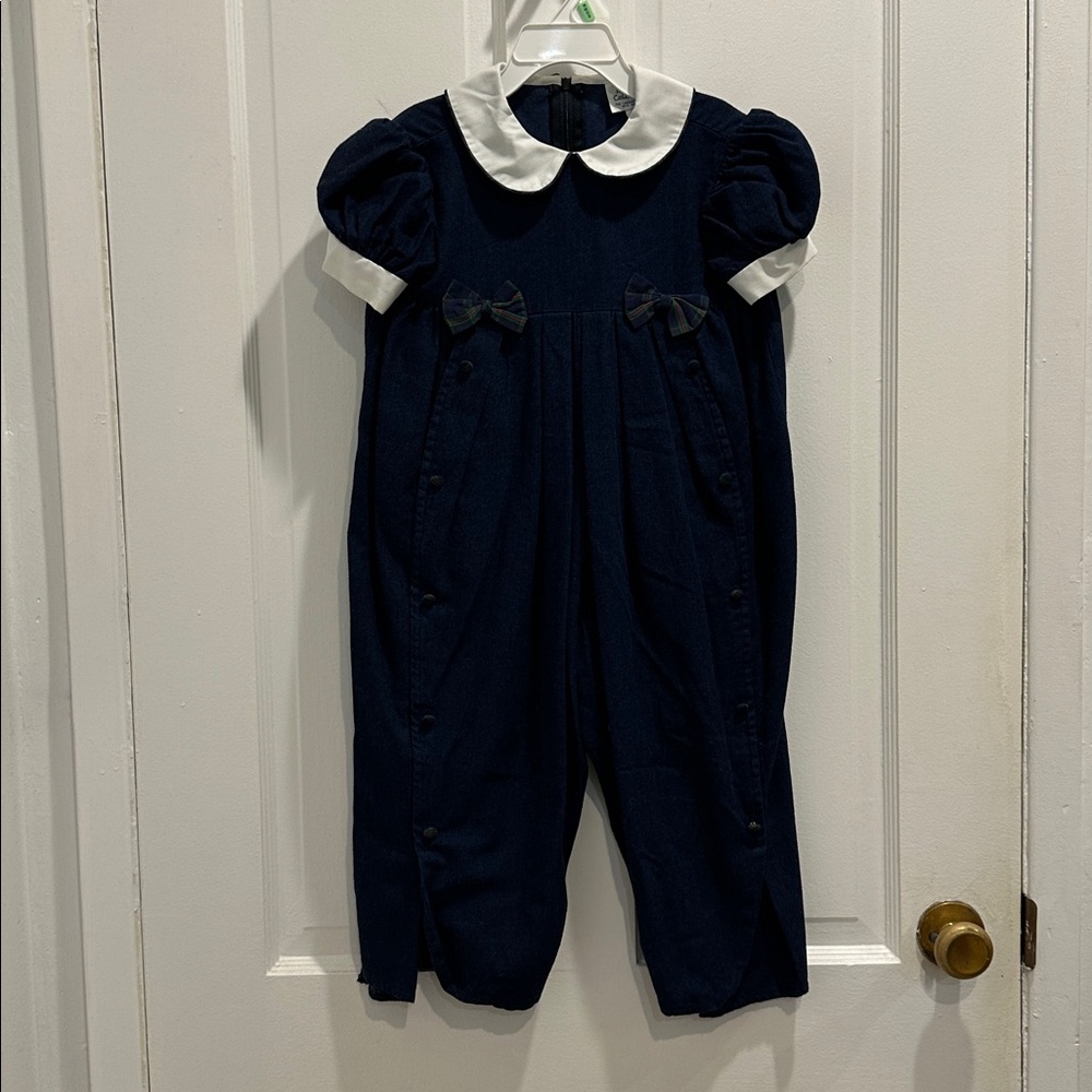 The Lecorgne Collection Boutique Denim Jumper Size 2T